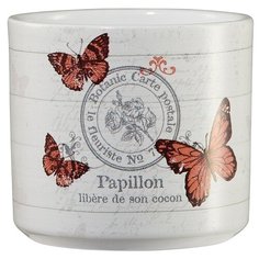 SOENDGEN Кашпо для цветов / Горшок керамический для цветов и растений VINTAGE ANIMALS Бабочки / Германия