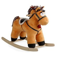 Качалка мягкая Тутси "Конь "Свэн" (светло-коричневый, 10 фраз, музыка)