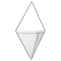 Декор для стен Trigg, большой, белый/никель Umbra