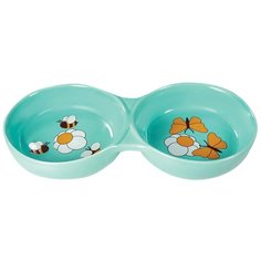 Миска керамическая Triol Лето двойная 2 х 0,2 л (1 шт)