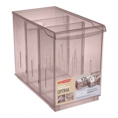 Контейнер универсальный "OPTIMA", 10,6л, 165х305х242 мм (Коричневый) Econova