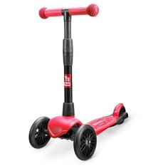 Самокат Детский Yo Band 3-Х колесный Кикборт дерзкий YO FURRY красный