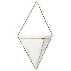 Декор для стен Trigg большой белый-латунь Umbra