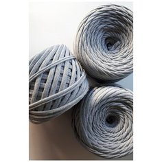 Трикотажная пряжа цвет серый меланж, 2 мотка Knitka