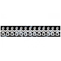 Декорация на хэллоуин: Гирлянда бумажная "Скелеты" 3м Widmann