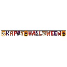 Декорация на хэллоуин: Гирлянда "Happy Halloween" Amscan