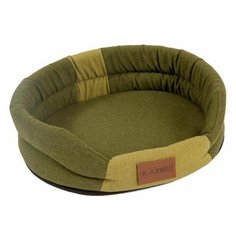 Лежак для собак и кошек Katsu Animal L 79х65х25 см хаки/салатовый