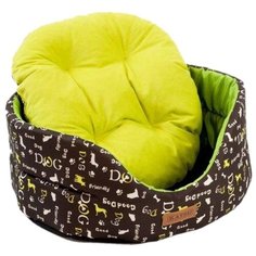 Лежак для собак и кошек Katsu Yohanka Shine Dogs 2 46х32х18 см зеленый