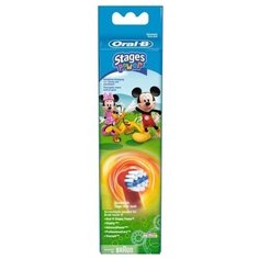 Насадка Oral-B Stages Kids Mickey для электрической щетки, красный, 4 шт.