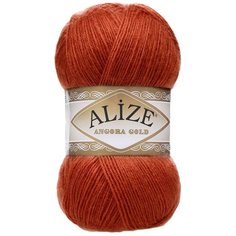 Пряжа Alize Angora Gold, 20 % шерсть, 80 % акрил, 100 г, 550 м, 5 шт., 36 терракот