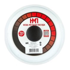 Крышка НЕВА МЕТАЛЛ ПОСУДА 42020, 20 см прозрачный/черный