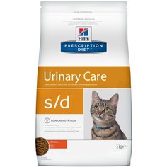 Сухой корм для кошек Hills Prescription Diet s/d, для лечения МКБ, с курицей 5 кг