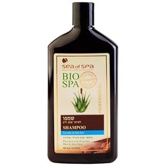 Шампунь для тонких и жирных волос BIO SPA c активными минералами и целебной грязью Мертвого моря, экстрактом Алое Вера (производство Израиль), 400 мл