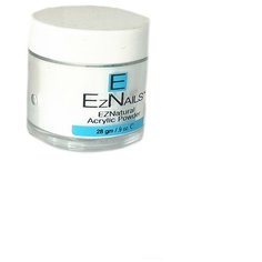 Акриловая пудра EzNails, EzNatural, прозрачно-белый, 28 гр.