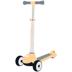 Самокат 3-колесный Motley, 12090 мм, белыйперсиковый Ridex