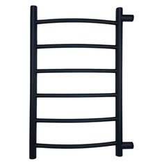 Полотенцесушитель водяной INDIGO Arc 70/40 с боковым подключением, межосевое расстояние 60, цвет Черный Муар
