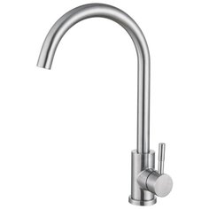 Смеситель для кухни Haiba HB71304-3 с гайкой, сталь