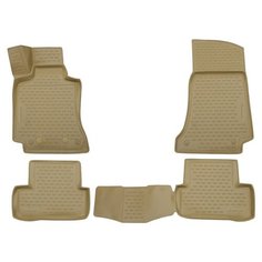Коврики 3D в салон Element MERCEDES-BENZ С-Class W205, 2014-, 4 шт. (полиуретан, бежевые), NLC.3D.34.32.212k