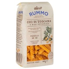 Паста макароны из тосканского нута и коричневого риса, без глютена Rummo FUSILLI AI CECI N48 Италия, 300гр