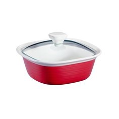 Форма для запекания квадратная с крышкой,1,4 л "Corningware",красная, 1093848