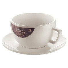 Чашка для завтрака CREMA, с блюдцем / Tescoma