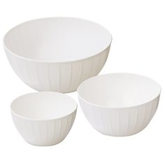 Миски пластиковые DELICIA, набор 3 шт,белый / Tescoma