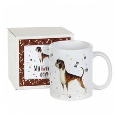 Подарочная кружка "My lovely dog: Боксер" Город Подарков