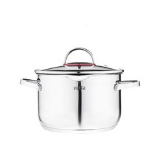 VETTA Бирмингем Кастрюля 24х14,5см, 6,3л, со стекл. крышкой, индукция