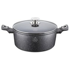 Кастрюля MEISTERKLASSE MK-1023-28 из литого алюминия с мраморным покрытием 6,7 л. 28 см.