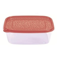 Restola Контейнер 1.25 л., 16x21 см, прозрачный/красный