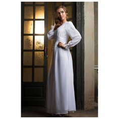 Mia&Mia Длинный пеньюар Lady in white, белый, L