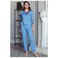 Mia-Amore Домашняя пижама с длинными брючками , голубой, S