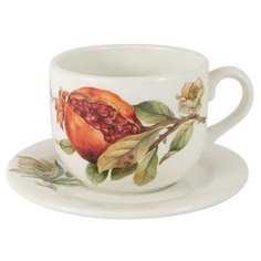 Чашка с блюдцем Гранат Julia Vysotskaya JV3-933TP-30057 0.4л