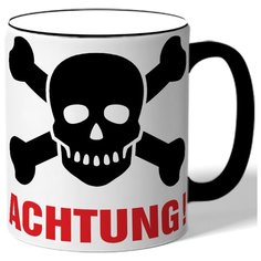Кружка Achtung , +череп Drabs