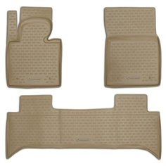 Коврики в салон Element LAND ROVER Range Rover III, 2001-2012, 3 шт. (полиуретан,бежевые), NLC.28.04.212k