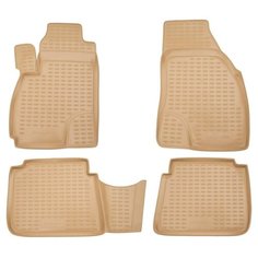 Коврики в салон Element HYUNDAI Santa Fe Classic 2001-2006, 4 шт. (полиуретан, бежевые), NLC.20.11.212