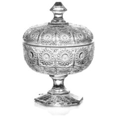 Конфетница с крышкой Lefard muza crystal 250 мл d = 11,5 см h = 16 см (355-168)