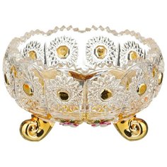 Конфетница Lefard gold glass d = 11 см h = 7 см (195-100)