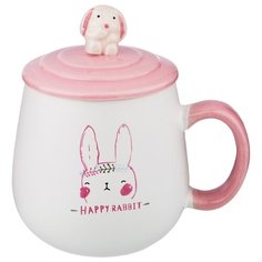 Кружка с крышкой Lefard rabbit объем=397 мл (155-294)
