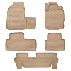 Коврики в салон Element подходят для HONDA Odyssey RA6 JDM 12/1999-09/2003, правый руль, 3 ряда, 5 шт. (полиуретан, бежевые), NLC.18.20.212k