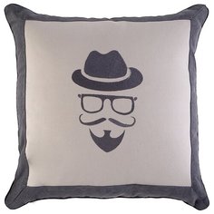 Подушка хипстер SANTALINO 40х40, серый, вышивка (850-827-72)