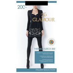 GLAMOUR Колготки Thermo Fleece 200 (nero, 5) (Зимние из микрофибры с термоворсом изнутри)