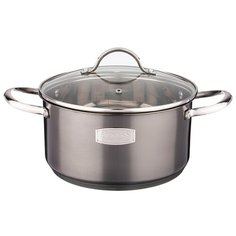 Кастрюля Agness со стеклянной крышкой, нерж.сталь, 1,5л 16х8,0 см серия craft collection (914-122)
