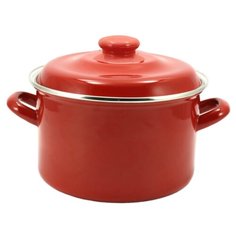 Кастрюля эм. 2,0л мет.кр. РЕД Интерос