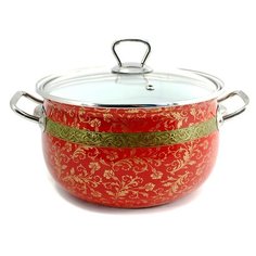 Кастрюля глубокая 4,0л стекл.кр. АРАБСКАЯ НОЧЬ Интерос