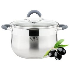 Кастрюля со стеклянной крышкой ZEIDAN Z-50254 - 6,6 л