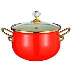 Кастрюля с крышкой 4,0 л (Ø20 см) ZEIDAN Z-80116-01 Scarlet