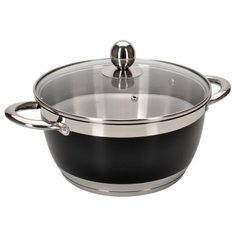 Кастрюля ESTRO 4,3л 24*12см со стекл. крышкой Regent Inox