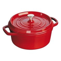 Кокот круглый, 24 см, 3,8 л вишневый Staub