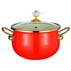 Кастрюля с крышкой 3,0 л (Ø18 см) ZEIDAN Z-80115-01 Scarlet